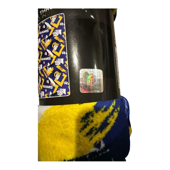 NFL Los Angeles Rams Plush Throw Blanket – 50x70 - Picture 4 of 7